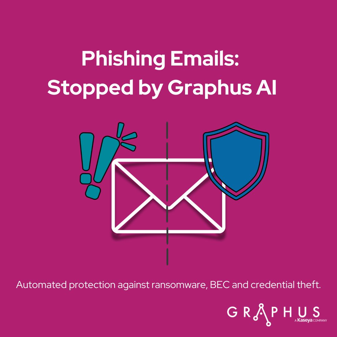 Stay one step ahead of cybercrime! With Graphus, the first automated phishing defense platform, we're harnessing the power of AI to block phishing, automate protection and safeguard your business.

👉 Learn more: bit.ly/3VvQMOP

#AI #PhishingDefense #EmailProtection