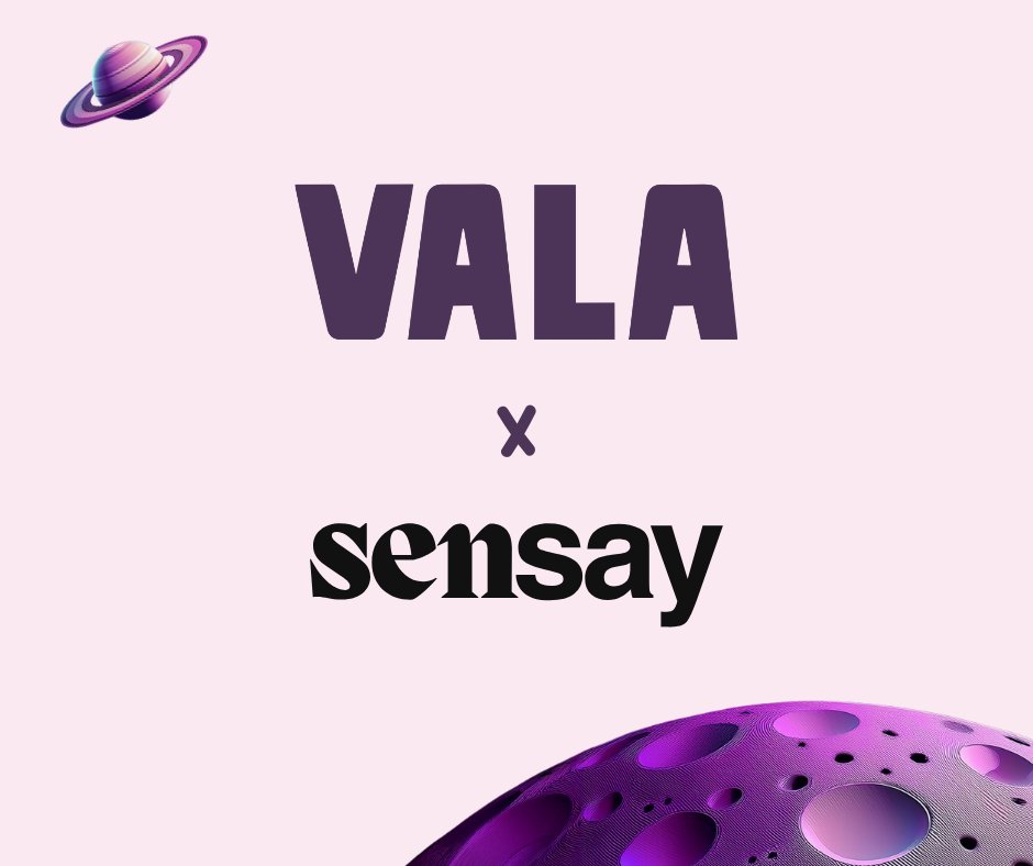 getVALA's tweet image. VALA has partnered with Sensay AI 🤖

✨ Meet AI Rupert: @asksensay has created an AI replica of our token ginger and CEO, Rupert, who is live in our Discord 24/7 to chat: discord.gg/tradevala

🎟️ Exclusive Whitelist Access: All Sensay community members will be whitelisted for…