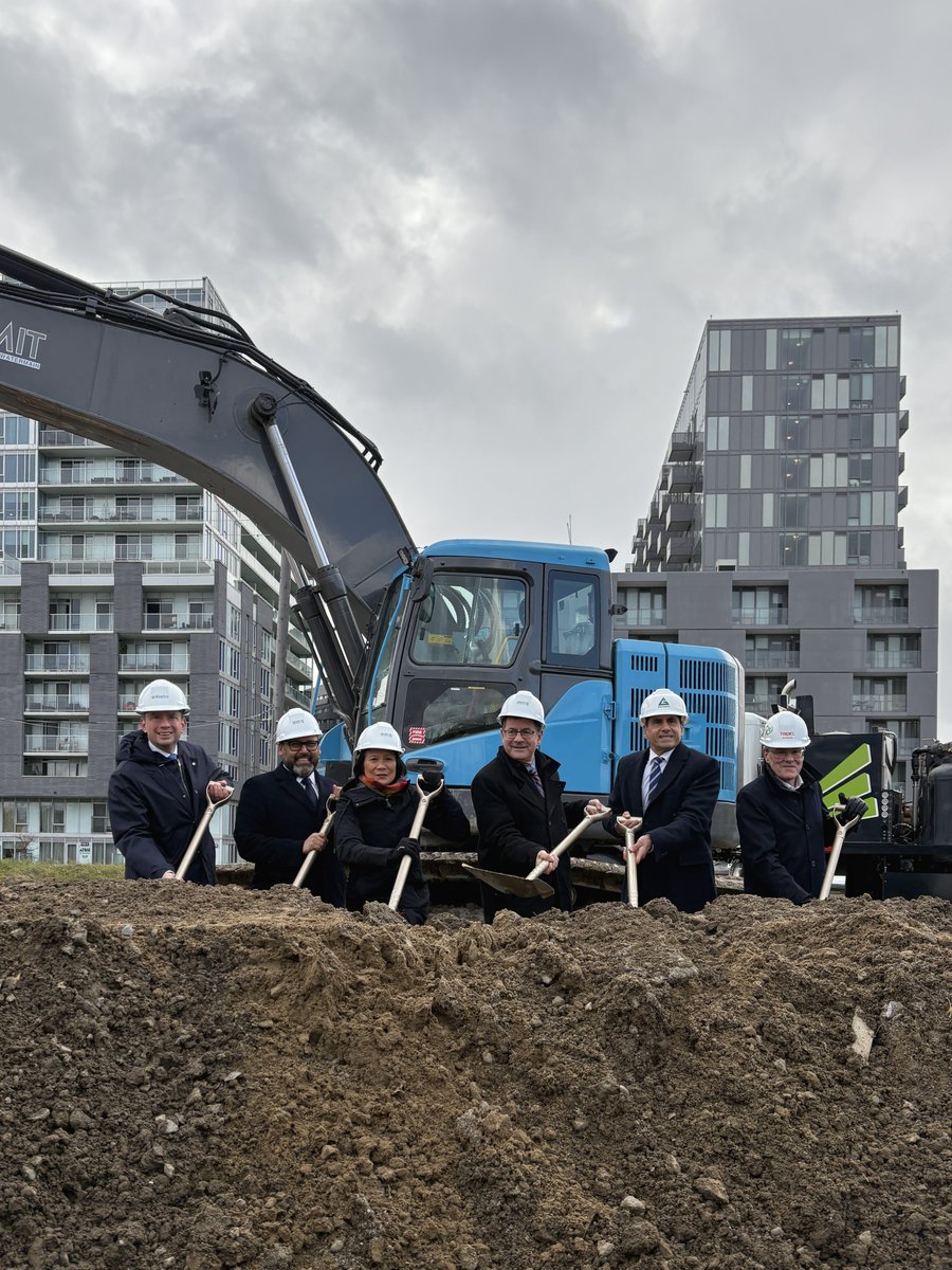 It was "Housing Never," — but today, it's finally *Housing Now.* 

After years of frustrating delay, today, we broke ground on this long-awaited <a href="/_CreateTO/">CreateTO</a> project to transform 8 acres of underused City-owned land next to Wilson TTC subway station into nearly 1,500 homes.