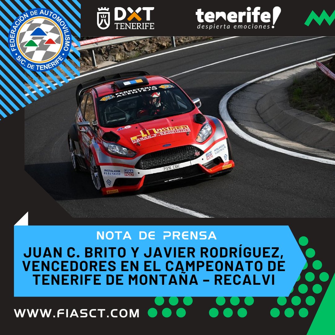 fiasct's tweet photo. Juan C. Brito y Javier Rodríguez, vencedores en el Campeonato de Tenerife de Montaña – Recalvi.
Seguir leyendo: https://t.co/BOK0uQQt3M
#SubidaArona #FIASCT #Temporada2024 #CTM_Recalvi #TenerifeDespiertaEmociones
@DXTenerife @VisitTenerifeES @CabildoTenerife @IdecoGestion https://t.co/7IgyKyUFpj