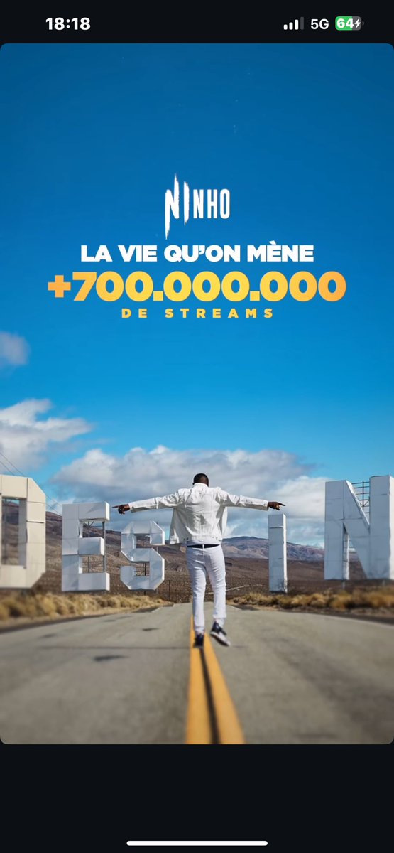 RapFrActus's tweet photo. 🚨« La vie qu’on mène » de NINHO compte +700 MILLIONS de streams au total (toutes plateformes confondues)

🥇Le titre le plus streamé pour un RAPPEUR FR en solo 🇫🇷

🥇+2440 jours consécutifs dans le TOP Spotify (Un record) https://t.co/IcSu2Ewd6M