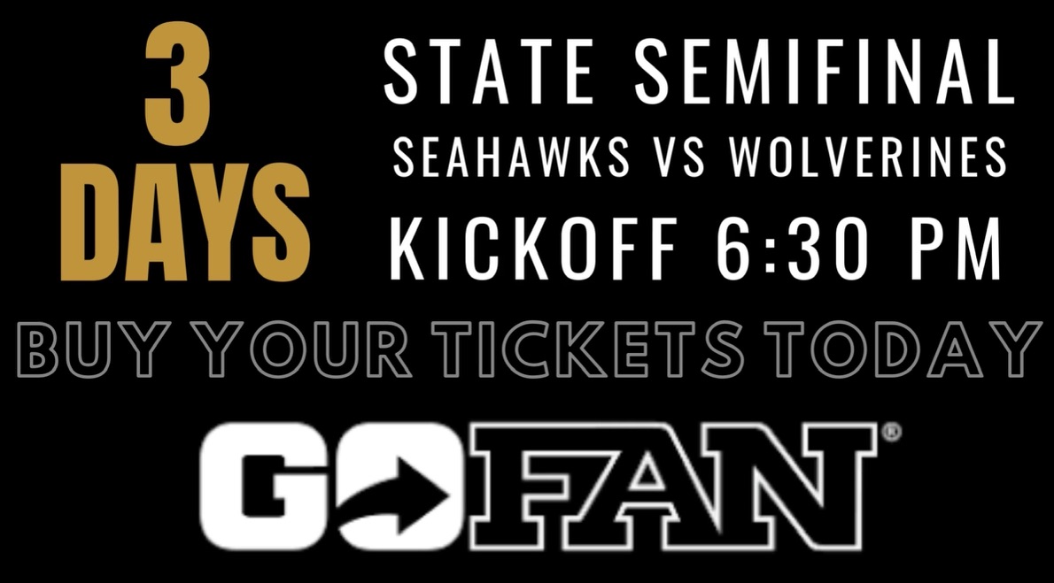 3 Days!!!  Ticket link is live right now.  Seahawk Fans, lets try to top 2K this year!!  Your support means everything!

Friday night, right here at home.

gofan.co/event/2342955?…

#GoHawks