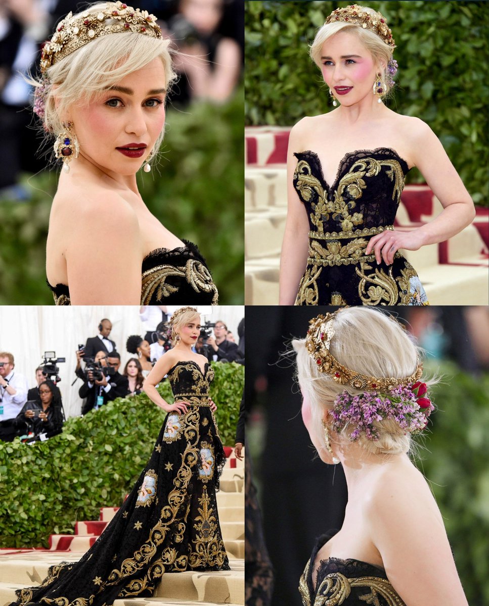 Mayham_H's tweet photo. emilia was serving targaryen realness! https://t.co/1yraXU0IH0