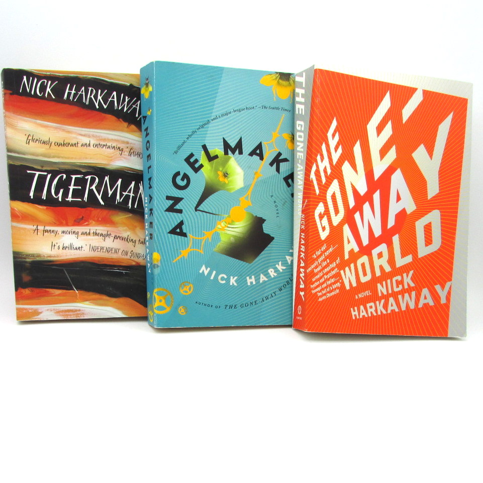 lapointesbooks1's tweet photo. Nick Harkaway, 3 books: Angelmaker, Tigerman &amp; The Gone-Away World. https://t.co/8IIFa1ebvW #nickharkaway #tigerman #goneawayworld #angelmaker #scifi #sciencefiction #spynovel #spies #steampunk #fiction #comics #superhero #clockwork #london  #johnruskin #kungfu #postapocalyptic https://t.co/T0bOzY9niY