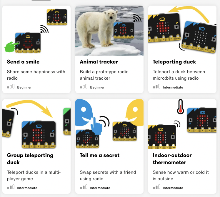 microbit_edu's tweet photo. 📻Did you know the micro:bit has a radio feature?
Find out how to use it to send messages, play games &amp; make security alarms - projects are suitable for beginners to advanced users 🙌.
https://t.co/CIRq4NDFny
#microbit #coding #TEACHers https://t.co/2BTjigxCuk