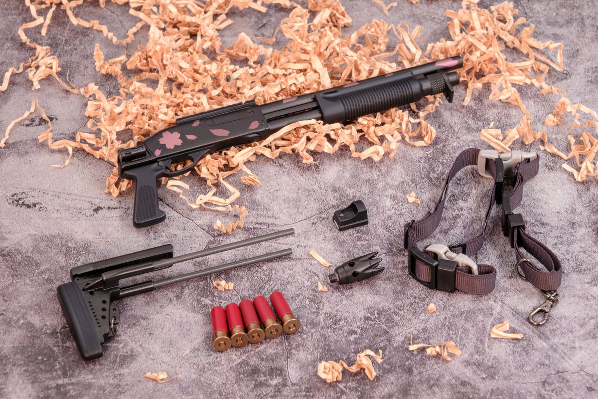 Rrurilapis's tweet image. (商品情報)
品物: M870戦術版 (夜桜)
数: 1
 プロトタイプ製作 &amp;amp;アフター組立仕上げ:カタツムリ、七夜
 内容物: 本体X1、5発マガジン X1、ドットサイト X1、スリング X1 

現品価格:2,8000¥。

#武装ドール 
#ShadowDesign