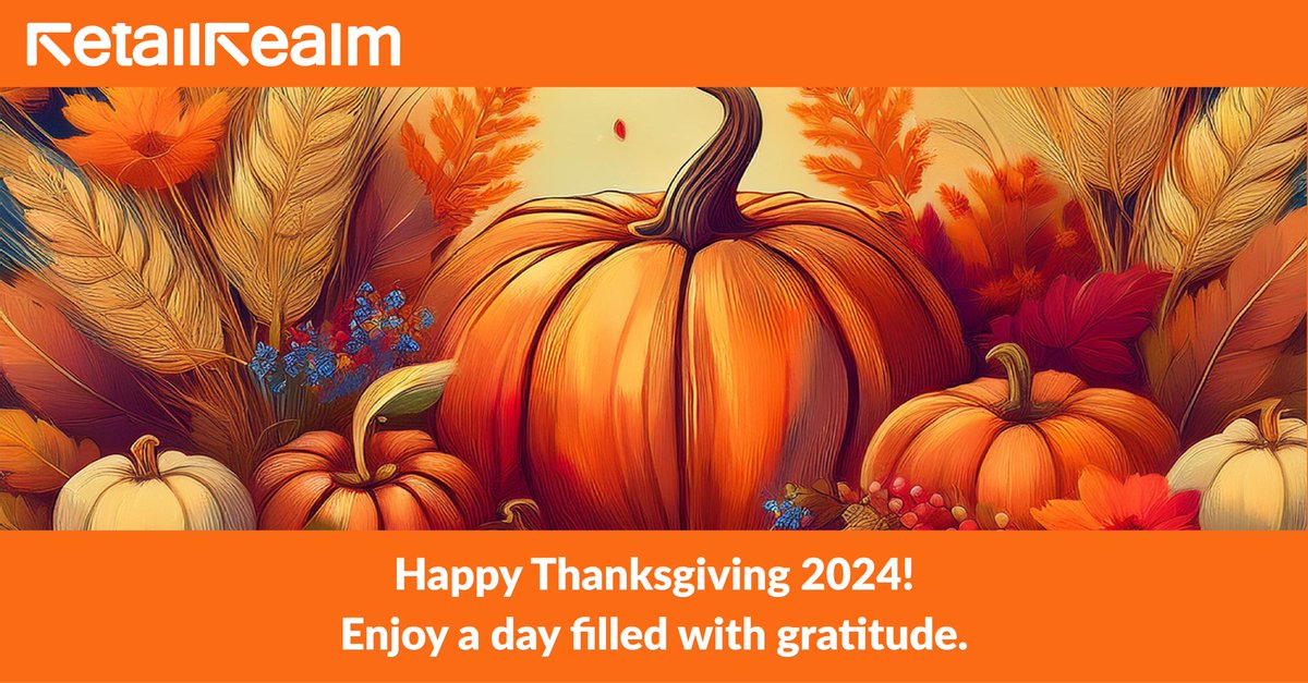 Retail Realm (@rrdistiusa) on Twitter photo Happy Thanksgiving from Retail Realm! We hope your Thanksgiving can be filled with gratitude and great moments.
Contact sales@retailrealm.com
#Thanksgiving2024 #HappyThanksgiving #ThankfulAndBlessed #GratefulHeart #ThanksgivingVibes #GiveThanks #ThanksgivingTable #Friendsgiving Happy Thanksgiving from Retail Realm! We hope your Thanksgiving can be filled with gratitude and great moments.
Contact sales@retailrealm.com
#Thanksgiving2024 #HappyThanksgiving #ThankfulAndBlessed #GratefulHeart #ThanksgivingVibes #GiveThanks #ThanksgivingTable #Friendsgiving