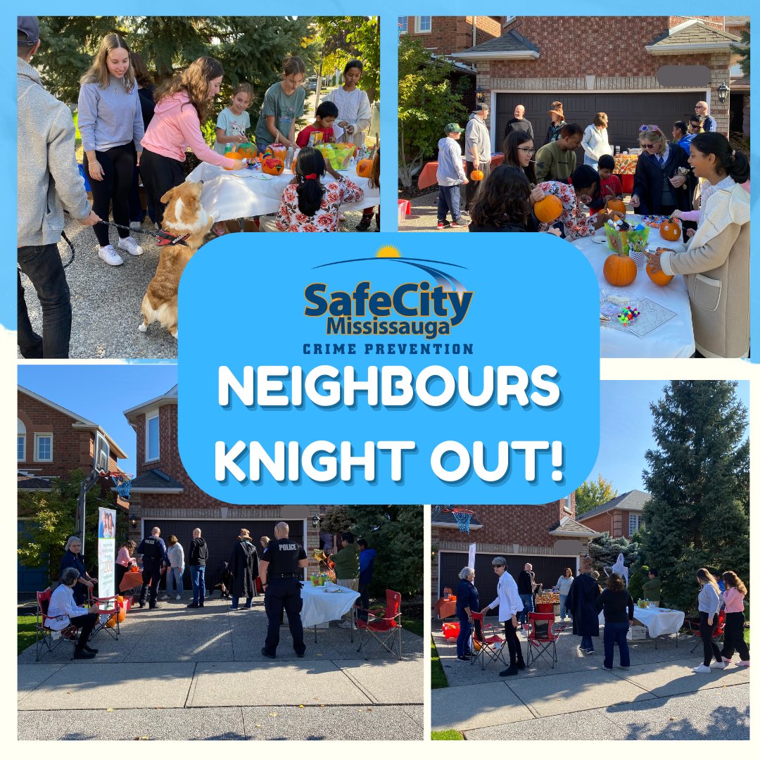 A huge thank you to <a href="/LoblawsON/">Loblaws</a> for sponsoring Neighbours Knight Out with $100 gift cards, and to the Periwinkle Neighbourhood Watch for hosting an amazing NKO event! 🏘️✨ Your efforts build stronger, safer communities. 💙 #NKO #SafeCityMississauga #NeighbourhoodWatch