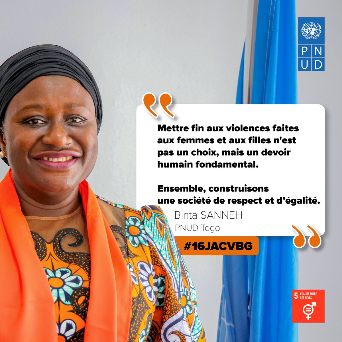 Les violences basées sur le genre sont une violation des droits humains.
Ensemble, construisons une société de respect et d'égalité.
#16jours #PasDExcuse