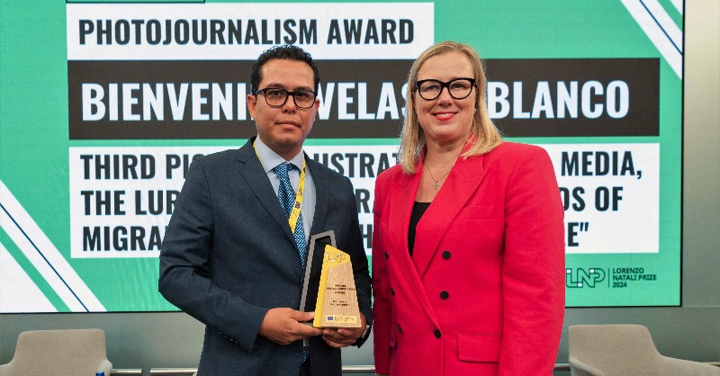 EU_Partnerships's tweet photo. Congratulations to the 2024 Lorenzo #NataliPrize winners 👏

🔹 Emerging Journalist: @JamaimaAfridi
🔹 Investigative Journalism: @MartinBoudot, @Mathildecusin &amp; @Man2ct
🔹 Feature Journalism: @Higabyramirez &amp; @Tinayingxu
🔹 Photojournalism: @Bvelascob

Find out more 👇