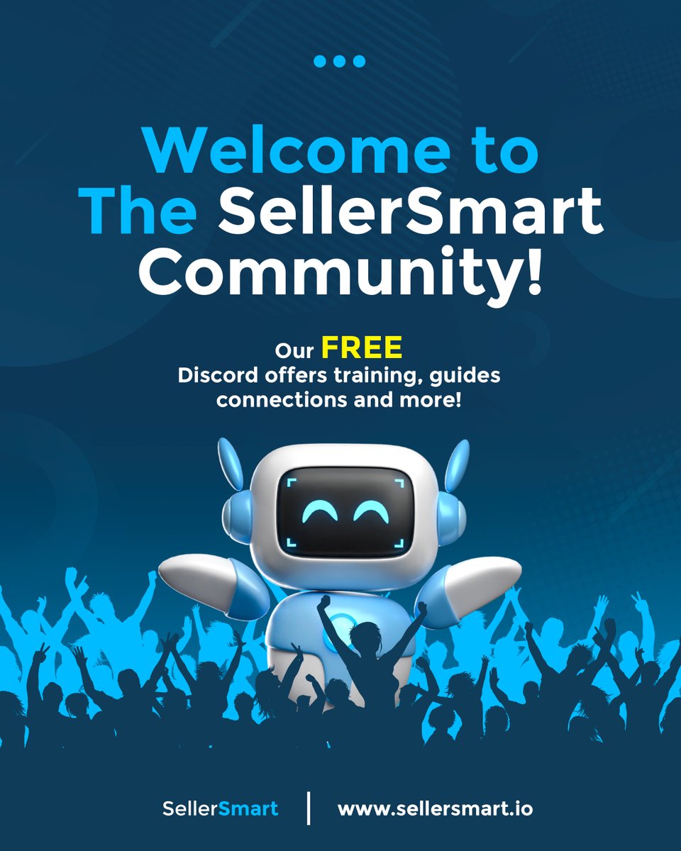 SellerSmartCo's tweet image. Welcome to the SellerSmart community! 

Our FREE Discord offers training, guides, connections and competitions to help you scale on Amazon.

 Join us today! 🚀

#SellerSmart #AmazonFBA #FreeCommunity
