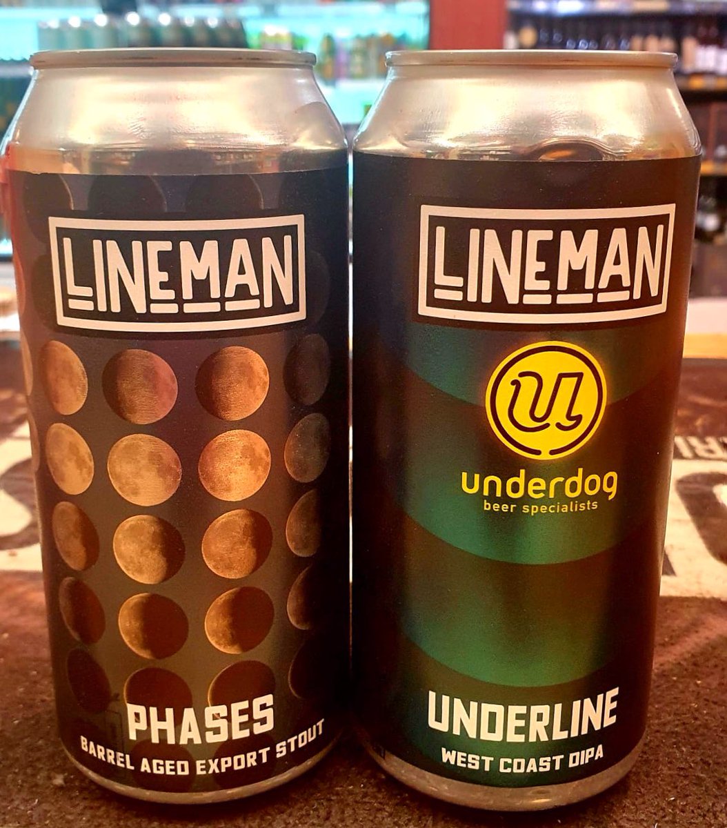A couple of new brews from <a href="/LINEMANbeer/">LINEMAN</a>