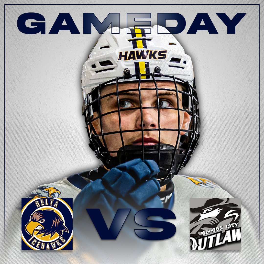 deltaicehawks's tweet image. HAWKS GAMEDAY!!!

Tonight the boys face off against the Mission City Outlaws at home.

⏰ 7:30PM
📍 Ladner Leisure Center
📺 @flohockey 
🆚 @outlaws_pjhl 
#deltahawkey