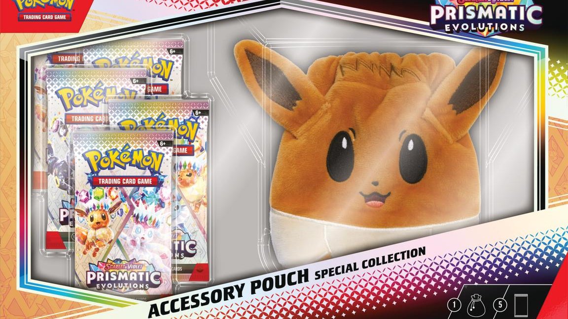 Prismatic Evolutions Accessory Pouch is coming soon!  Stay tuned for pre-order details—I'll share them once I have the numbers