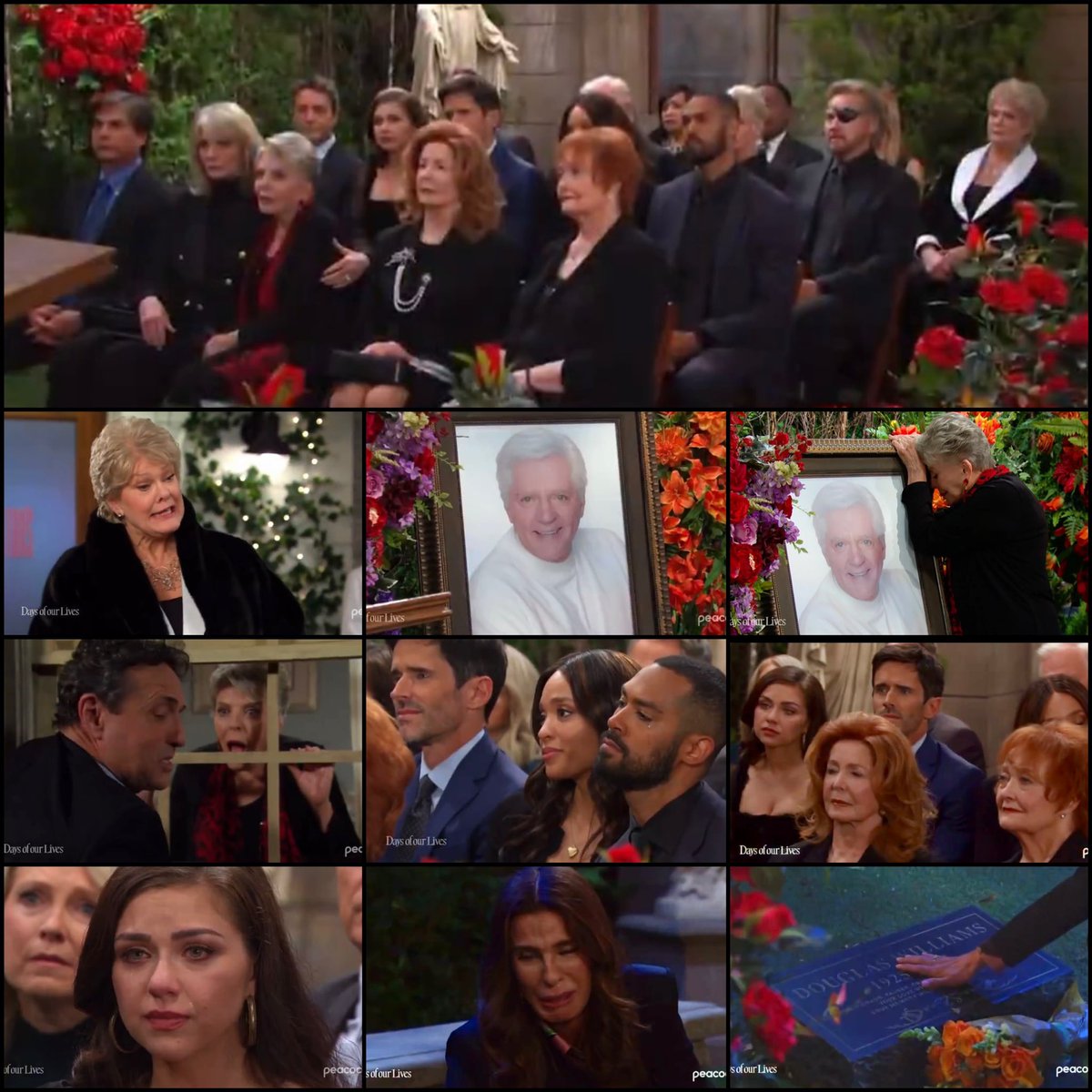 Doug’s memorial service from next week’s promo of #Days 15,000 episode on December 2nd. 💔#RememberingBillHayes
