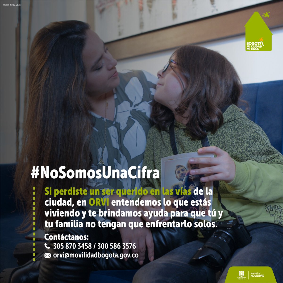 SectorMovilidad's tweet photo. "#ORVI" es el Centro de Orientación para víctimas  de siniestros viales en Bogotá, a través del cual hemos brindado atención gratuita a 2.368 personas, entre víctimas y sus familiares, en aspectos sociales, jurídicos y psicológicos.

Además, hemos beneficiado a 21.798 personas que han participado en talleres y charlas que promueven la seguridad vial y la prevención.

#NoSomosUnaCifra