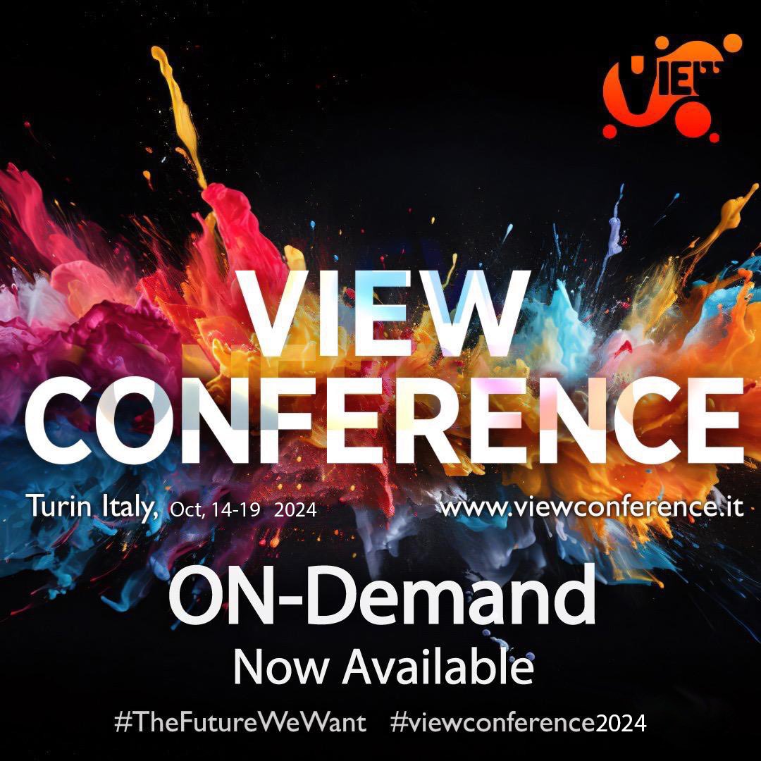 ViewConference's tweet photo. @ViewConference is proud to announce that our 2024 ON-DEMAND archive is now available and you can enjoy it in the comfort of your home. This holiday season give the gift of knowledge and inspiration! 

#viewconference2024 #ondemand #animation #vfx #games #ai https://t.co/qkOJAN1PQd