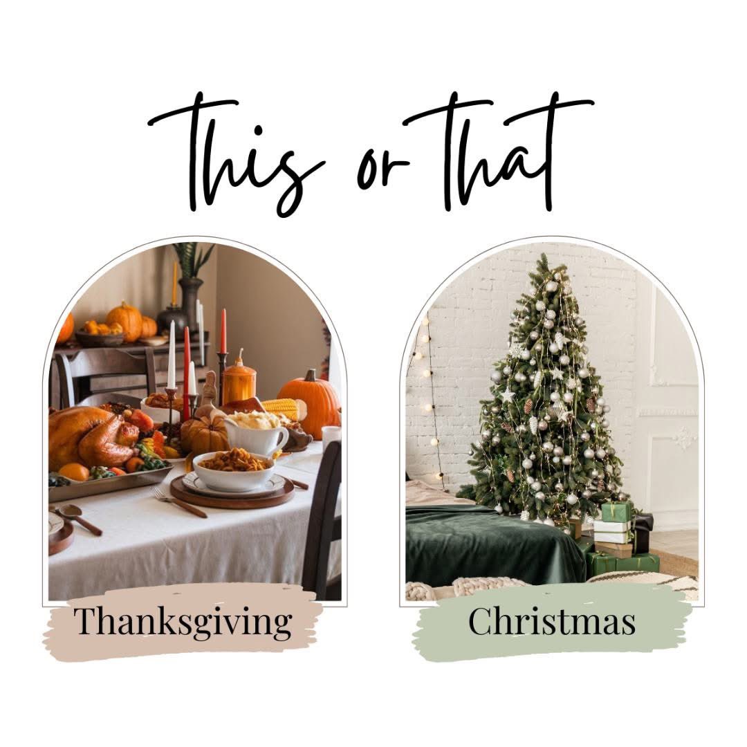 ToniHitchRealty's tweet photo. Thanksgiving or Christmas?

It's a tough decision to make, but what's your favorite day of the holiday season, Christmas or Thanksgiving? (Both include lots of food, so you really can't go wrong, lol) https://t.co/fbeAcr4OMr