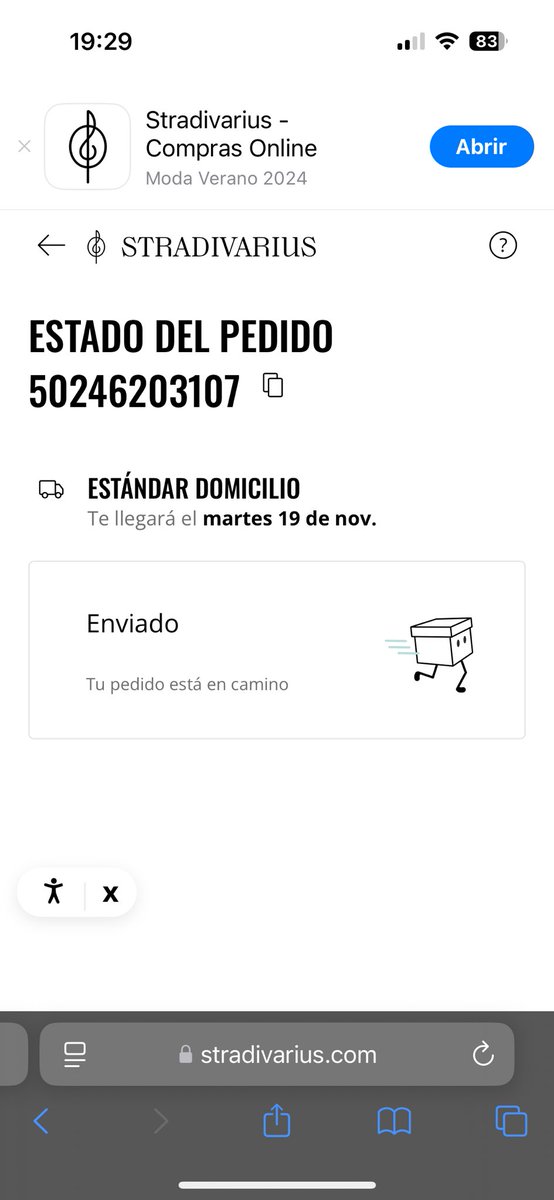 MasegosaMaria's tweet photo. @stradivarius eso de que mi pedido llega el Martes 19 de Noviembre y estamos a 26 y no hay señales del pedido? Y no puedo reclamar ni hablar con nadie? Quiero mi devolución!! https://t.co/xjrHu9Jt0n