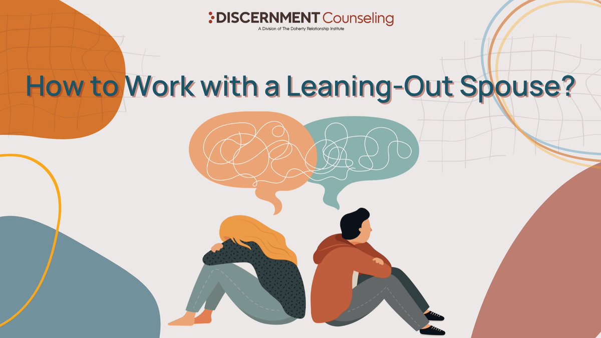 By helping the Leaning-Out Spouse have a better understanding of what has happened in their marriage and to acknowledge their own contributions toward those problems, they can start to achieve more clarity and confidence needed to make a decision about the future of the marriage.