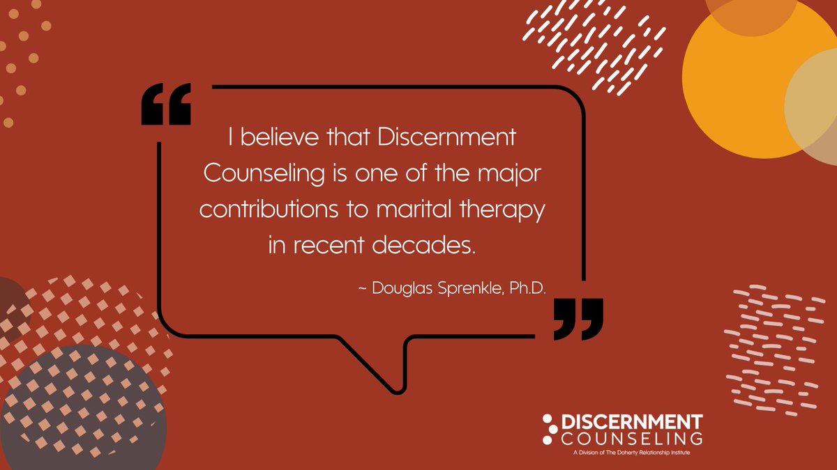 Therapists are seeing the powerful impact of Discernment Counseling on couples on the brink. This unique approach is helping clients find clarity and direction in their relationships.