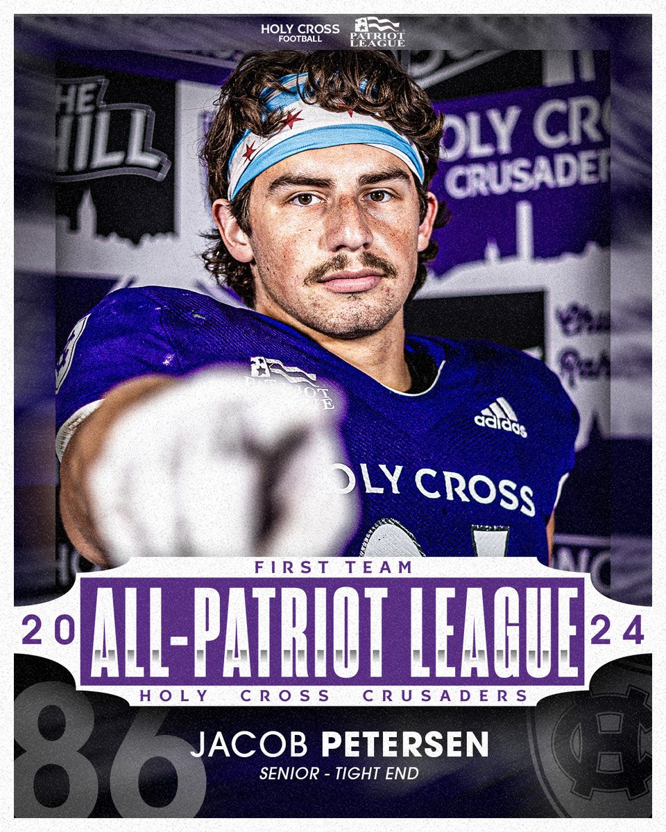 Holy Cross Football (@hcrossfb) on Twitter photo 🏆 <a href="/JacobPetersen48/">Jacob Petersen</a> totaled six touchdowns and 502 yards on the season — ranking third among all FCS tight ends in receiving yards!
#GoCrossGo 🏆 <a href="/JacobPetersen48/">Jacob Petersen</a> totaled six touchdowns and 502 yards on the season — ranking third among all FCS tight ends in receiving yards!
#GoCrossGo
