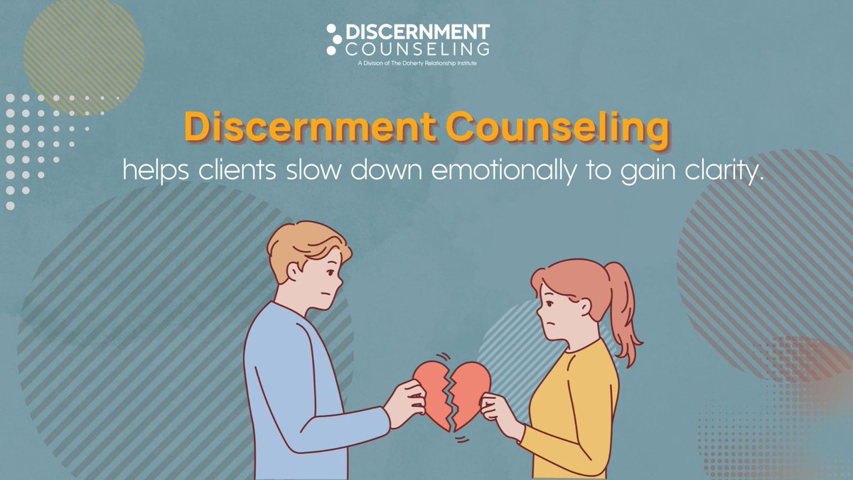 This unique model helps clients slow down emotionally and approach their situation with a clearer perspective, whether to work on their marriage or separate amicably.  For therapists, it’s a way to support both spouses while moving forward.