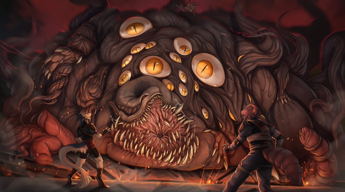 It's a tiny bit late for Halloween, but here is a yearly horny horror G5 piece by Creepygun on FA. Featuring yours truly, as well as <a href="/ThatBlueWedge/">Маркуша🤍💙🤍</a> and <a href="/TheScalyOne/">Geck</a>