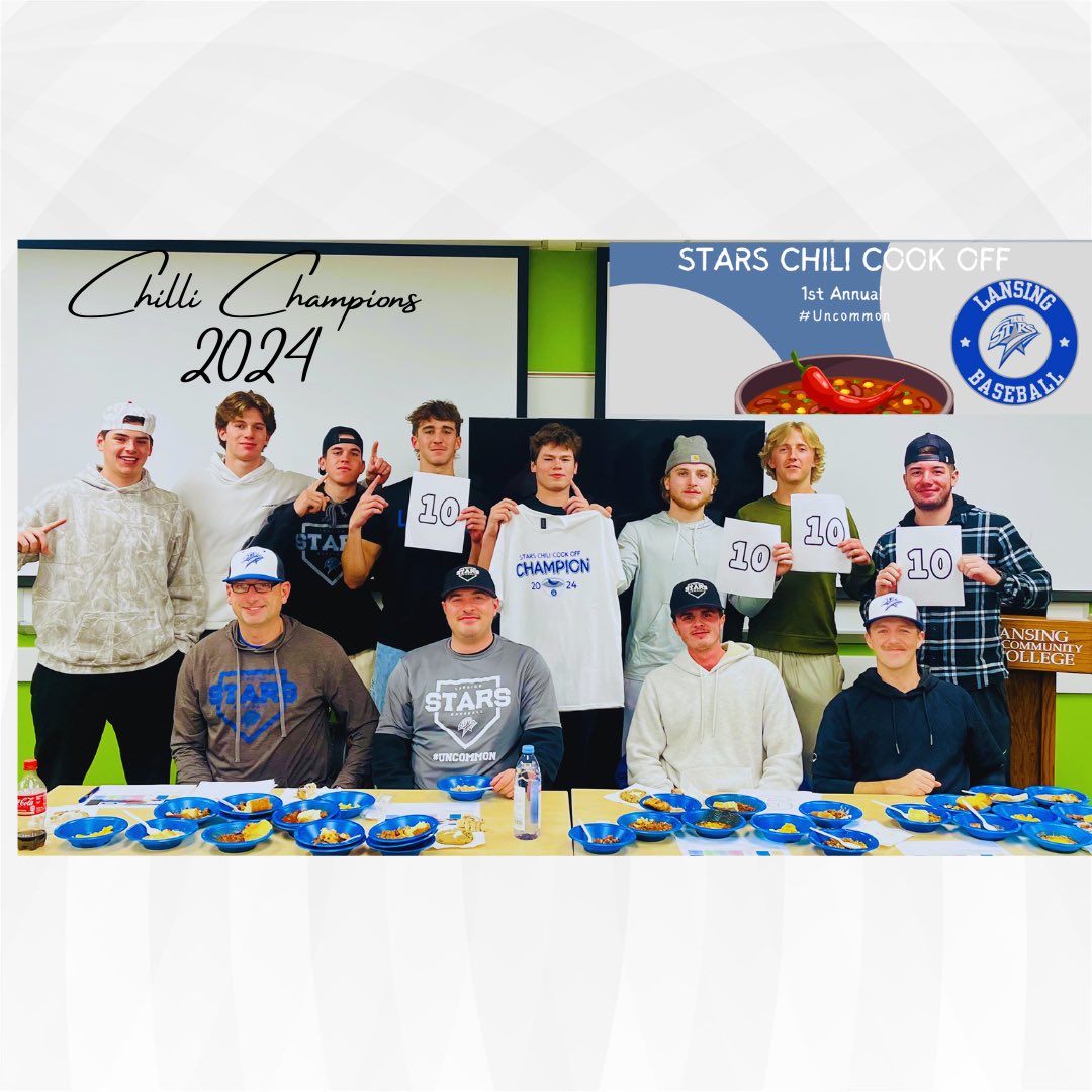 Lansing Stars Baseball (@lansing_stars) on Twitter photo The winning team from last night’s first annual Stars Chili Cook Off!
The White Chicken Chili prepared by Chef <a href="/oliverraczy/">Oliver Raczynski</a> and his team was scored an 8.7/10 by our judges! The winning team from last night’s first annual Stars Chili Cook Off!
The White Chicken Chili prepared by Chef <a href="/oliverraczy/">Oliver Raczynski</a> and his team was scored an 8.7/10 by our judges!