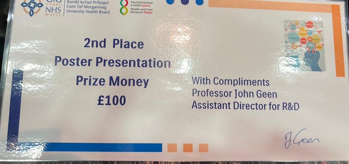 SRichardsRD's tweet image. absolutely delighted to have won 2nd prize at the R&amp;amp;D conference today for my poster! @CTMUHB_RD thank you!! @CTMUHBDietetics 🤩