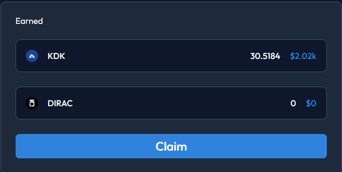 LastBrohican158's tweet photo. BM and Ooga Booga. Come testnet with me. 

A thread:

First we claim our earnings from @KodiakFi. Currently, I'm farming the Honey/Dirac island. The island only emits KDK and as far as I've experienced, when the emitted KDK is claimed, most of it is claimed as xKDK. https://t.co/eJQN6pO1t4