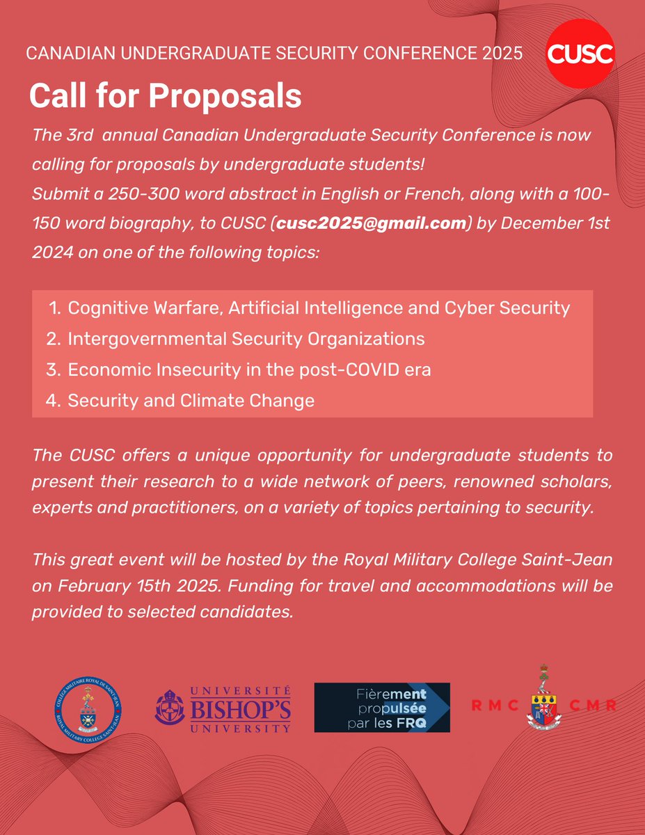 Canadian Undergraduate Security Conference tweet media