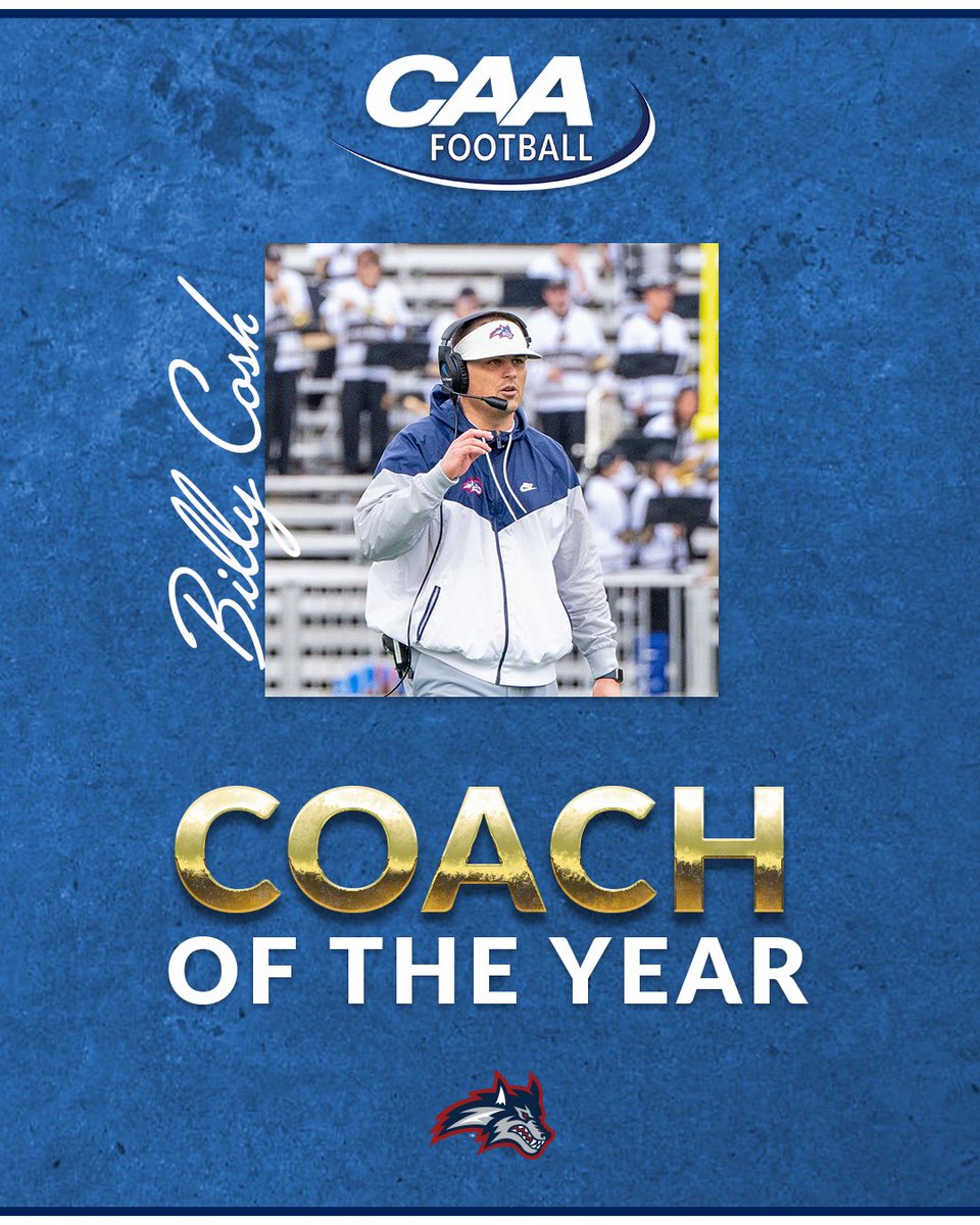 🏈 Coach of the Year: Billy Cosh, <a href="/StonyBrookFB/">Stony Brook Football</a> 

📰 tinyurl.com/28kbyuas

#CAAFB