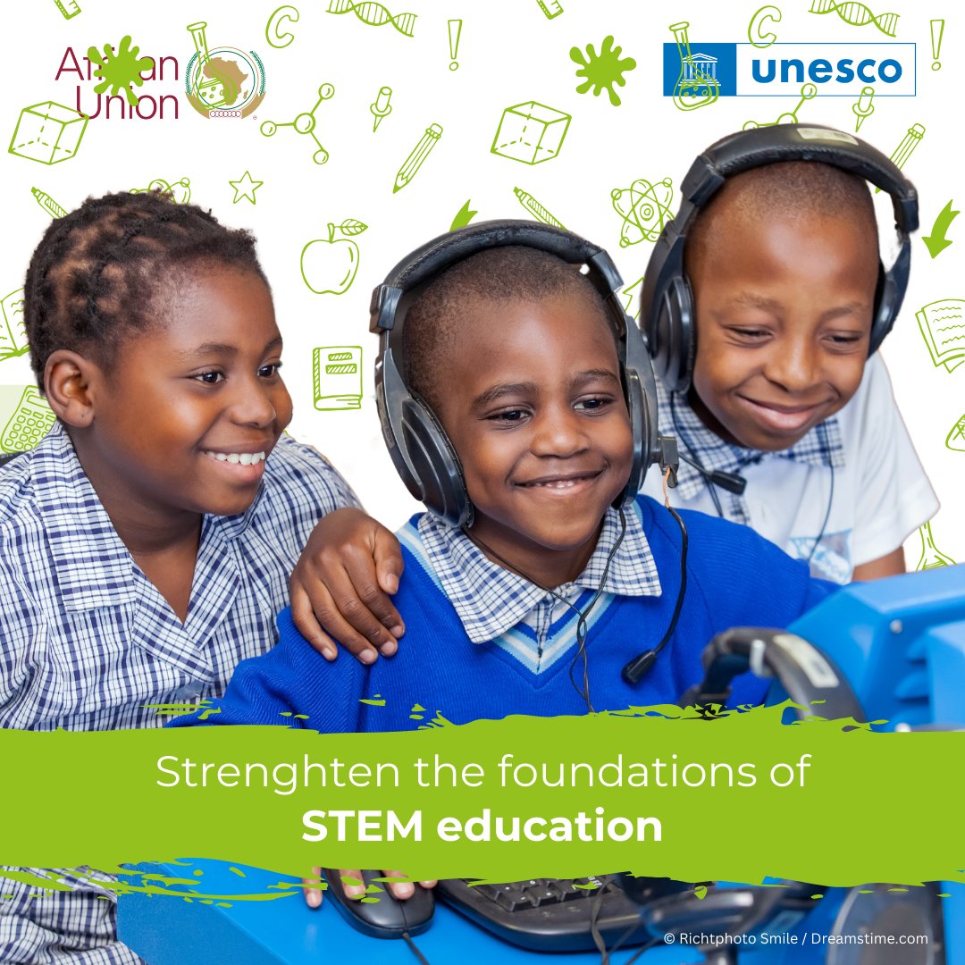 ASU SolarSPELL Initiative (@solarspell) on Twitter photo Africa needs 23 million more STEM graduates by 2030 to fill roles in engineering, healthcare & IT. Investing in STEM education is investing in Africaβs future.
We're honored to be part of this week's #STEMAfrica Conference <a href="/_AfricanUnion/">African Union</a> <a href="/UNESCO/">UNESCO ποΈ #Education #Sciences #Culture πΊπ³</a>
Learn more unesco.org/en/conference-β¦ Africa needs 23 million more STEM graduates by 2030 to fill roles in engineering, healthcare & IT. Investing in STEM education is investing in Africaβs future.
We're honored to be part of this week's #STEMAfrica Conference <a href="/_AfricanUnion/">African Union</a> <a href="/UNESCO/">UNESCO ποΈ #Education #Sciences #Culture πΊπ³</a>
Learn more unesco.org/en/conference-β¦