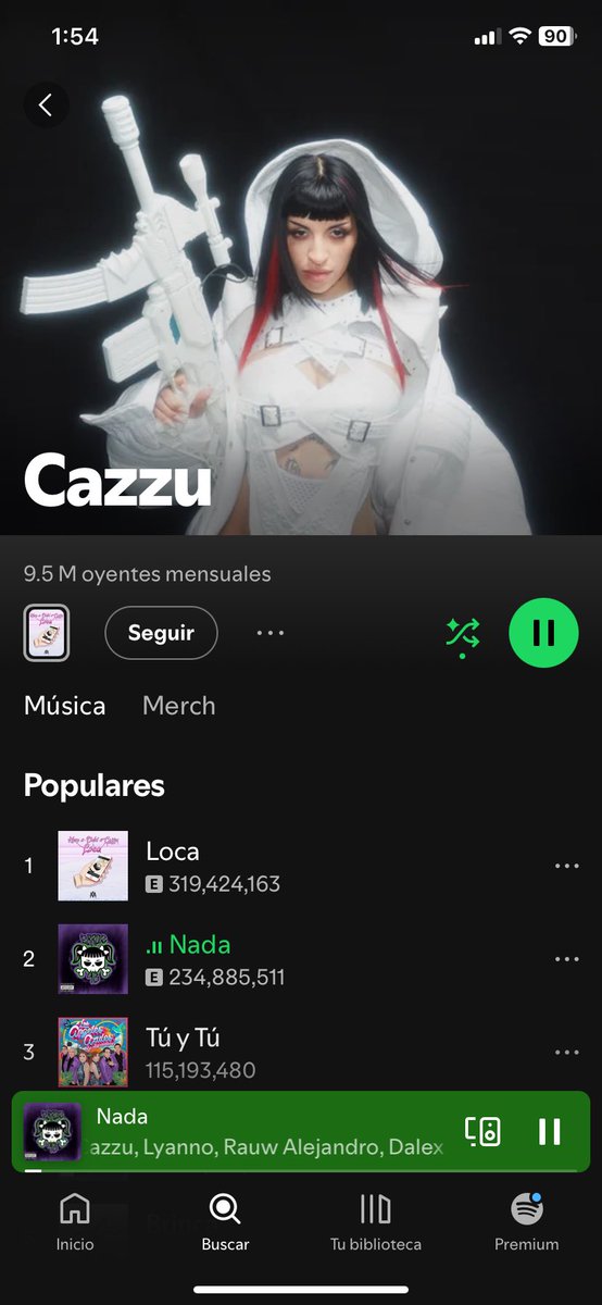 Aquí ando escuchando a mi hermana #cazzu  solo para que genere más dinero para que acabe con los dos insoportables