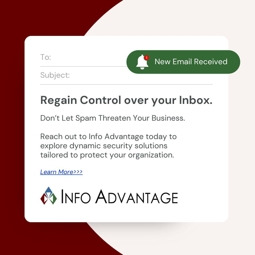 Significantly reduce the risk of stray threats on your network by minimizing incoming spam: buff.ly/4fBLWaj #InfoAdvantage #Cybersecurity #SpamProtection