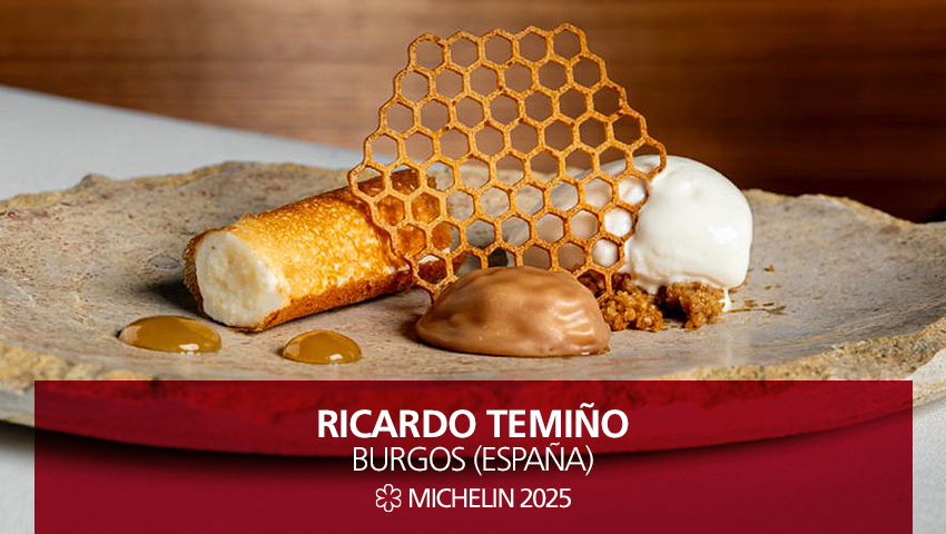 Nuevo 1 #EstrellasMICHELIN #GuiaMICHELIN2025: <a href="/ricardotemi/">Ricardo Temiño</a>, Burgos.
El chef burgalés Ricardo Temiño ha dado un paso más en su propuesta y la ha elevado conceptualmente, en fondo y forma, tomando como referencia su experiencia vital.
#MICHELINSTAR25 #GUIAMICHELINESP