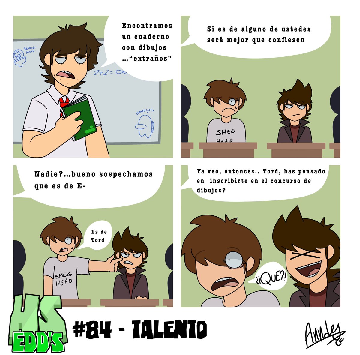 HsEdds's tweet photo. 🎤La maldición de uno es el tesoro de otro🎤
COMIC POR NUESTRO ARTISTA: @Annsitox_
#eddshs // #eddhs //#eddsworld // #eddsworldhs // #eddshscomic // #eddsworldfanart https://t.co/3csn3h9AgG