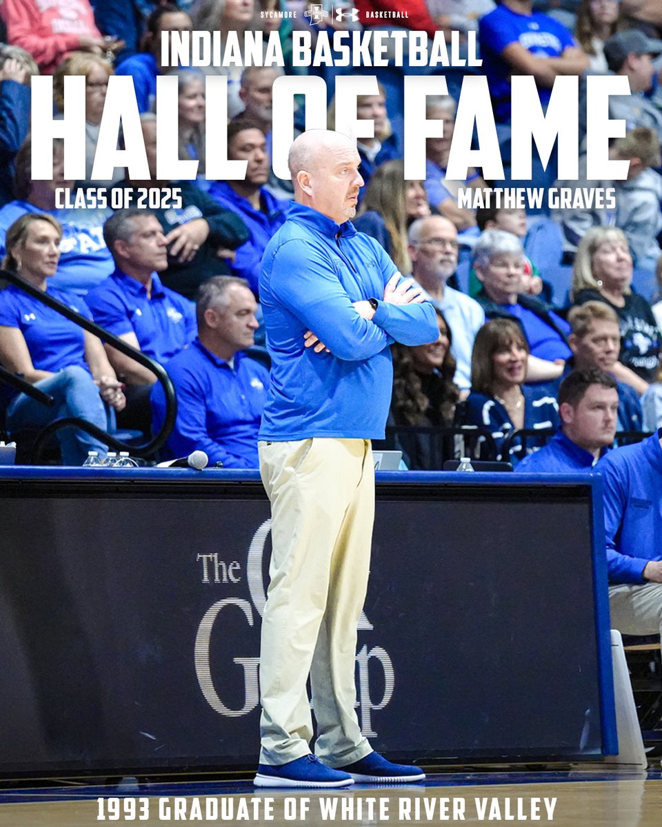 Indiana State Basketball (@indstbasketball) on Twitter photo Congratulations to head coach <a href="/CoachGraves10/">Matthew Graves</a> on being announced to the 2025 Indiana Basketball Hall of Fame induction class!
π bit.ly/4fER8KO
#MarchOn Congratulations to head coach <a href="/CoachGraves10/">Matthew Graves</a> on being announced to the 2025 Indiana Basketball Hall of Fame induction class!
π bit.ly/4fER8KO
#MarchOn