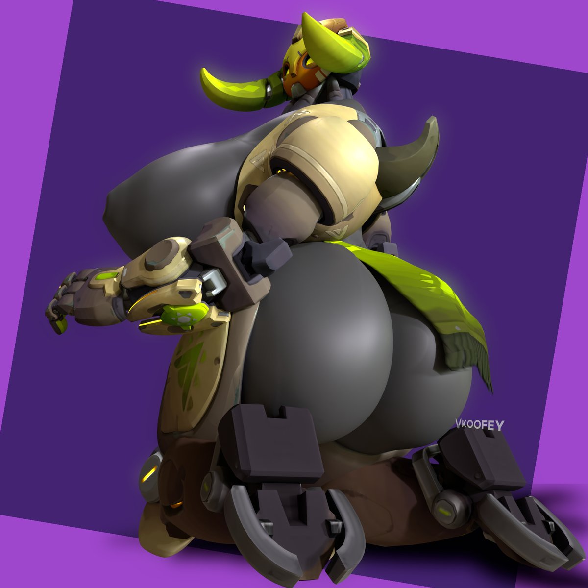 The Bipedal Orisa Project is continuing to improve and grow. Her rigging  is not final, especially the weight painting of her special body parts.
But we are getting there. I was able to do this quick pose  "demonstration", after all.