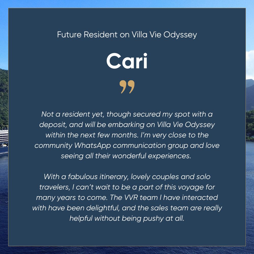 Real Stories, Real Connections 📷

Our residents are sharing their incredible experiences aboard The Odyssey.