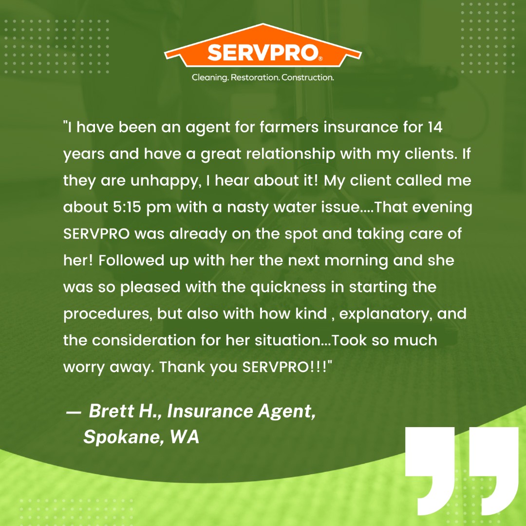 ServpronwS's tweet photo. #TestimonyTuesday #SERVPRO #SERVPROSpokaneCounty https://t.co/YUyG2ApSqy