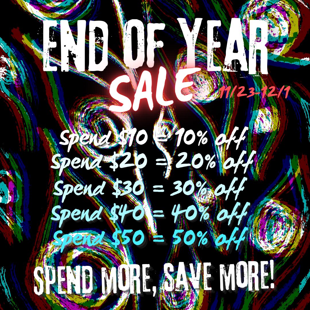 Oops forgot to post this here: 

Having my end of year s4le this week because I’ll be too busy for the next 3 months to have one 😅

If you’ve ever wanted anything from my sh0p, now’s the time to get it!