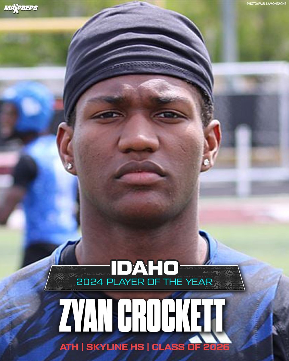 Zyan Crockett of Skyline named 2024 MaxPreps Idaho High School Football Player of the Year 🏈🔥 

Full story ⬇️
maxpreps.com/news/VAJ89ki1h…