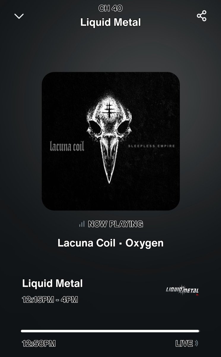 I know this has been out for a short while, but I'm loving this new <a href="/lacuna_coil/">Lacuna Coil</a>!
<a href="/fnliquidmetal/">SiriusXM Liquid Metal</a> 
<a href="/ShawnTheButcher/">Shawn</a> 
<a href="/josemangin/">Jose "Metal Ambassador" Mangin</a>