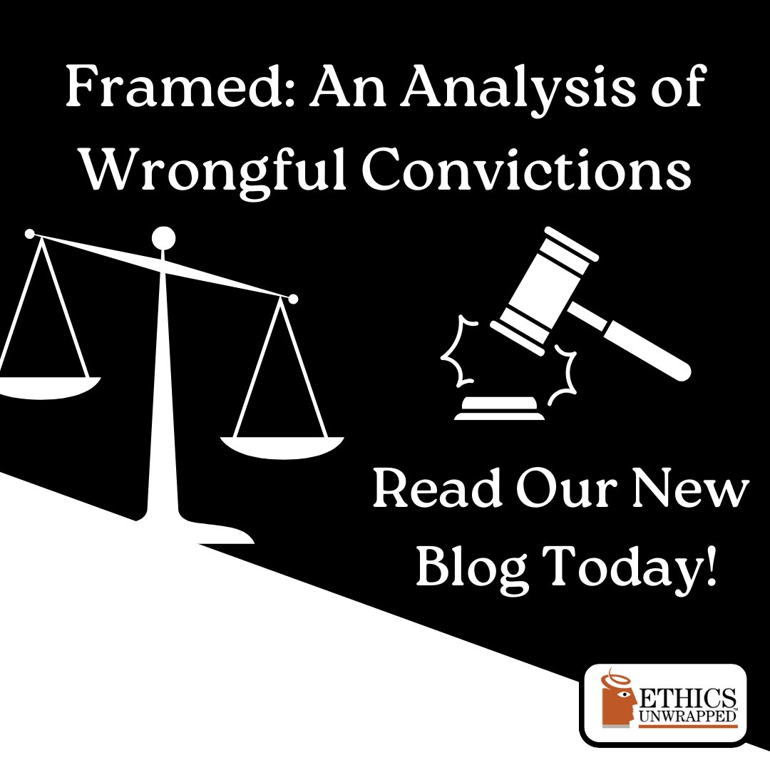 EthicsUnwrapped's tweet image. Make sure to read our new blog, “Framed: An Analysis of Wrongful Convictions,” and learn about how a wrongful conviction sent seven men to jail for the same crime! 

#EthicsUnwrapped #Ethics #WrongfulConvictions
ow.ly/7xXs50Ug77n
ow.ly/hUm550Ug77r