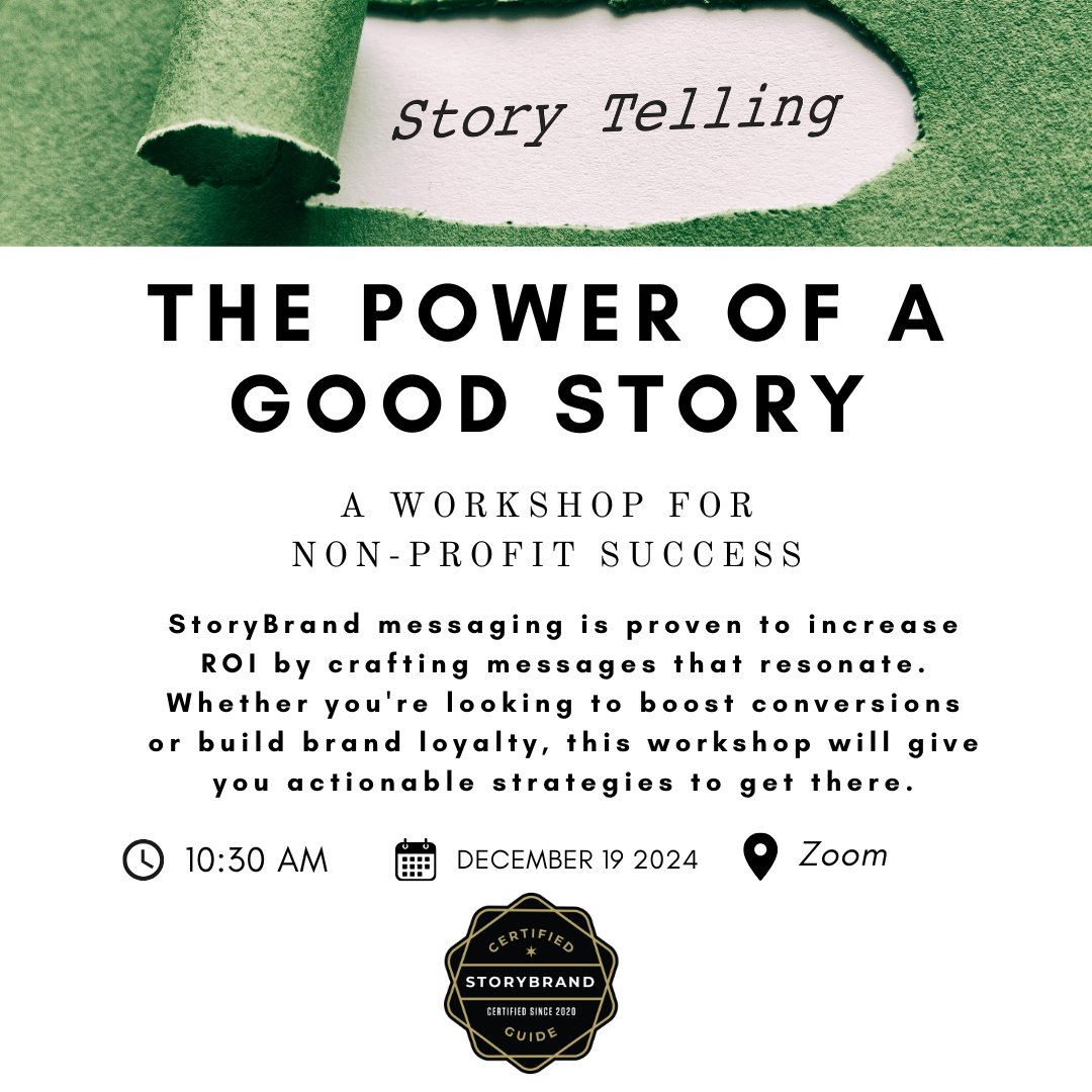 sage_tree's tweet image. Is your nonprofit’s message getting lost in the noise? Without a clear story, you risk missing the support your cause deserves. 
Join us for a workshop tailored for nonprofits!
Click the link below to register! 
hubs.ly/Q02YCyZm0