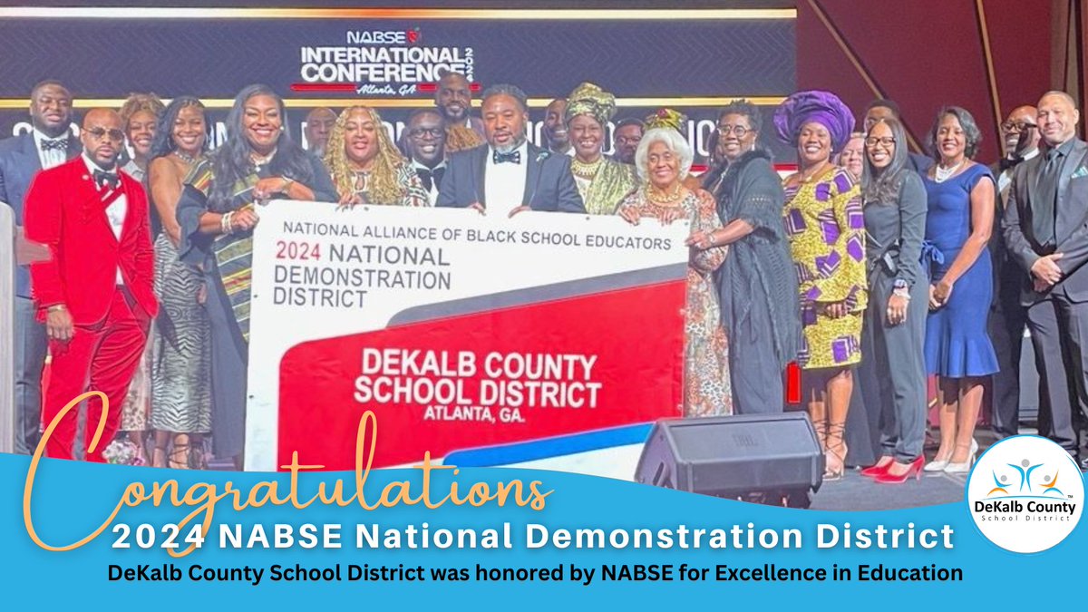 DeKalb Schools, GA (@dekalbschools) on Twitter photo ππ Double Honors for #DCSD! ππ
CONGRATS to <a href="/KelleyLakeES/">Kelley Lake ES</a> for being named a 2024 NABSE Demonstration School, and DeKalb County School District for being recognized as a 2024 NABSE Demonstration District! π
Thank you, <a href="/NABSE_org/">NABSE_org</a>, for honoring our work in fostering academic, ππ Double Honors for #DCSD! ππ
CONGRATS to <a href="/KelleyLakeES/">Kelley Lake ES</a> for being named a 2024 NABSE Demonstration School, and DeKalb County School District for being recognized as a 2024 NABSE Demonstration District! π
Thank you, <a href="/NABSE_org/">NABSE_org</a>, for honoring our work in fostering academic,