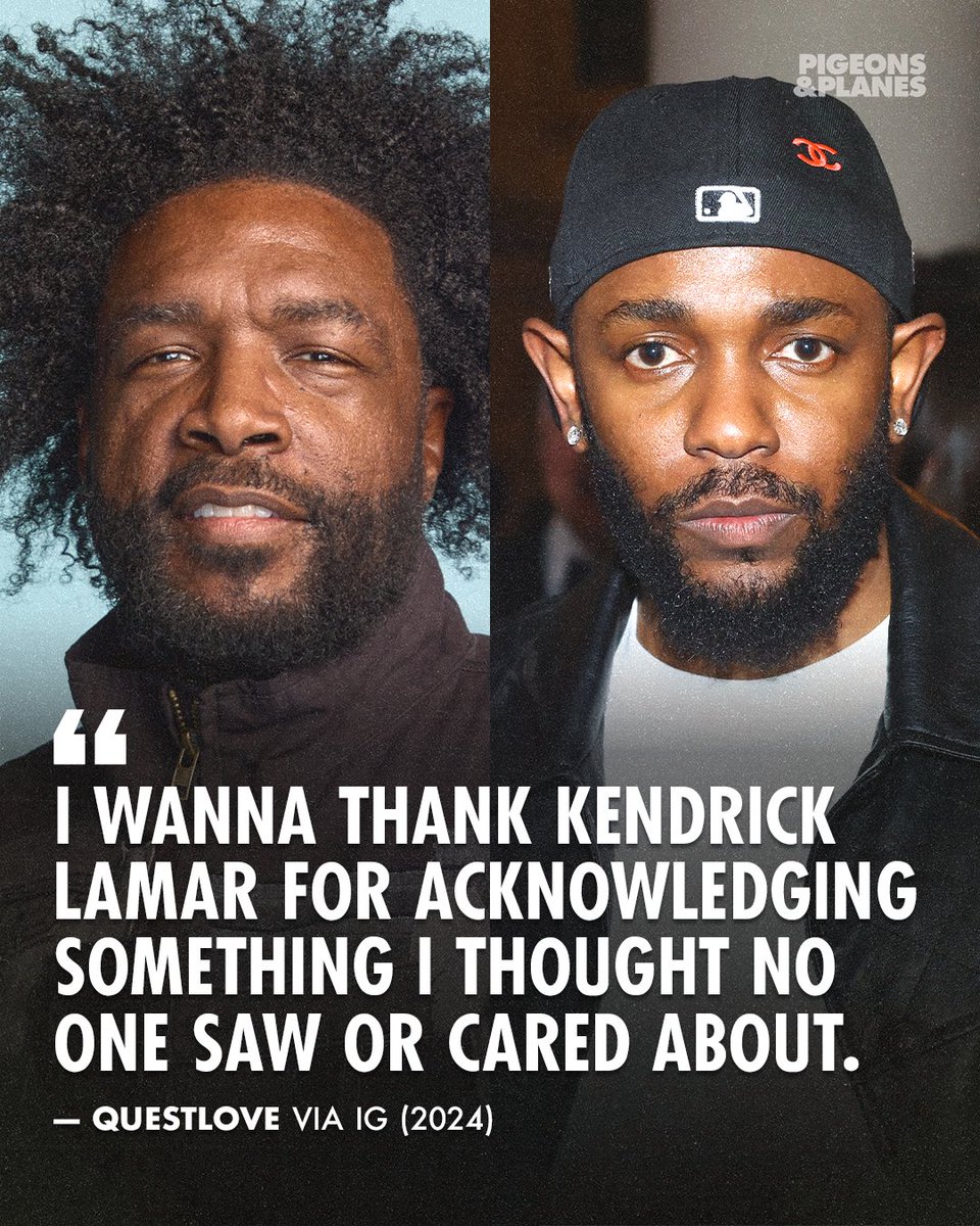PigsAndPlans's tweet photo. Questlove took to IG to thank Kendrick Lamar for paying homage to The Roots' 2009 video "The Next Movement" in his new "squabble up" video.⁠ https://t.co/7LrafqeEdp