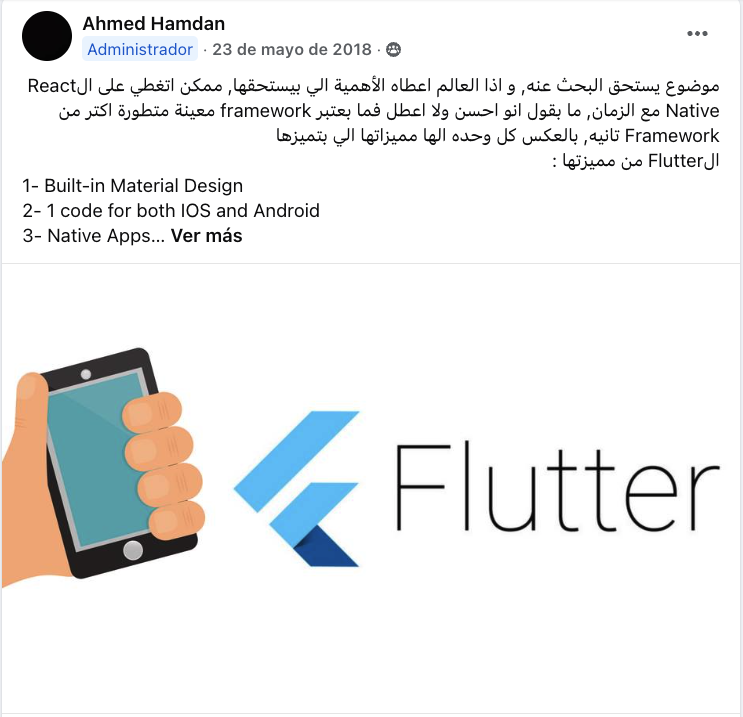 In May 2018, after trying #Flutter for a few months, I wrote a post highlighting its cool features and predicting it could surpass RN, not as a toxic take, but as a market observation

6 years later, it’s amazing to see how right I was. Proud to be an early believer! 🚀💙